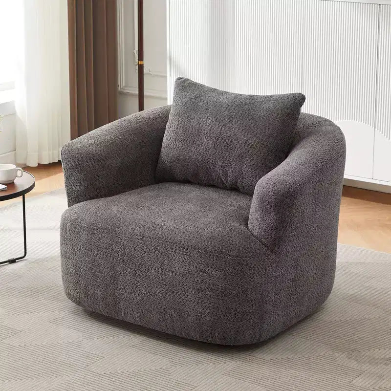 Fauteuil d'appoint pivotant rembourré