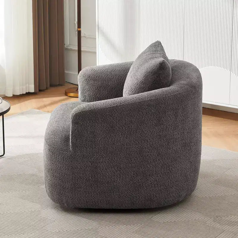 Fauteuil d'appoint pivotant rembourré