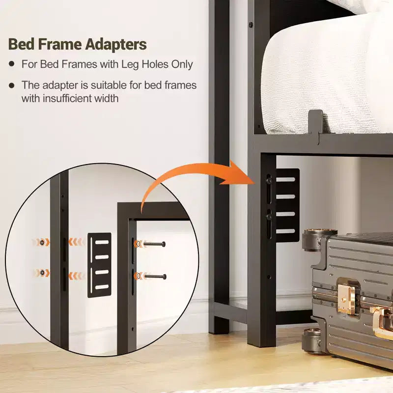 Tête de lit de rangement avec lumières LED et station de charge