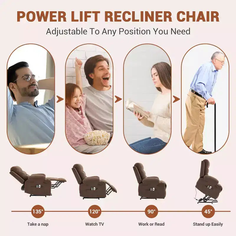 Fauteuil inclinable releveur électrique