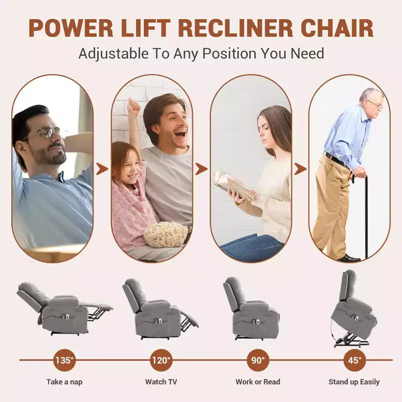 Fauteuil inclinable releveur électrique