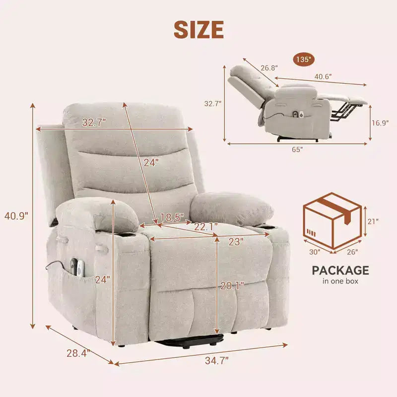 Fauteuil inclinable releveur électrique