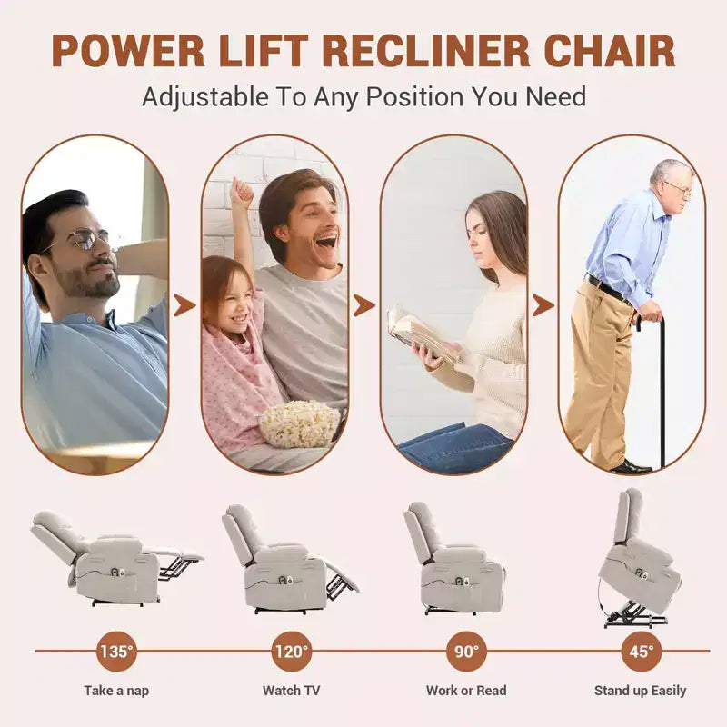 Fauteuil inclinable releveur électrique