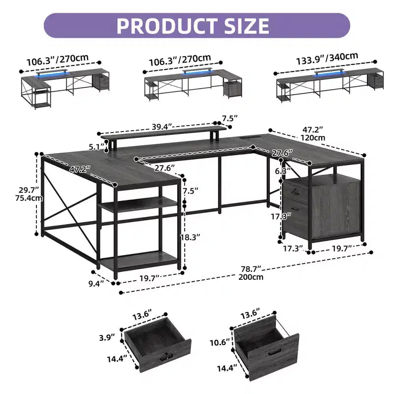 Bureau en U