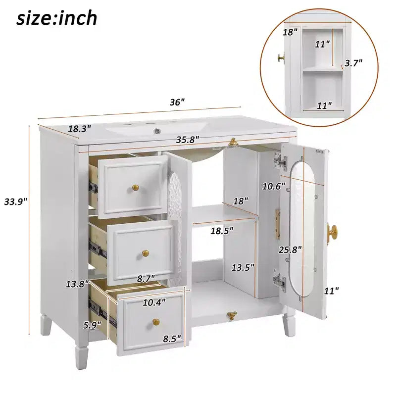 Lavabo de meuble-lavabo