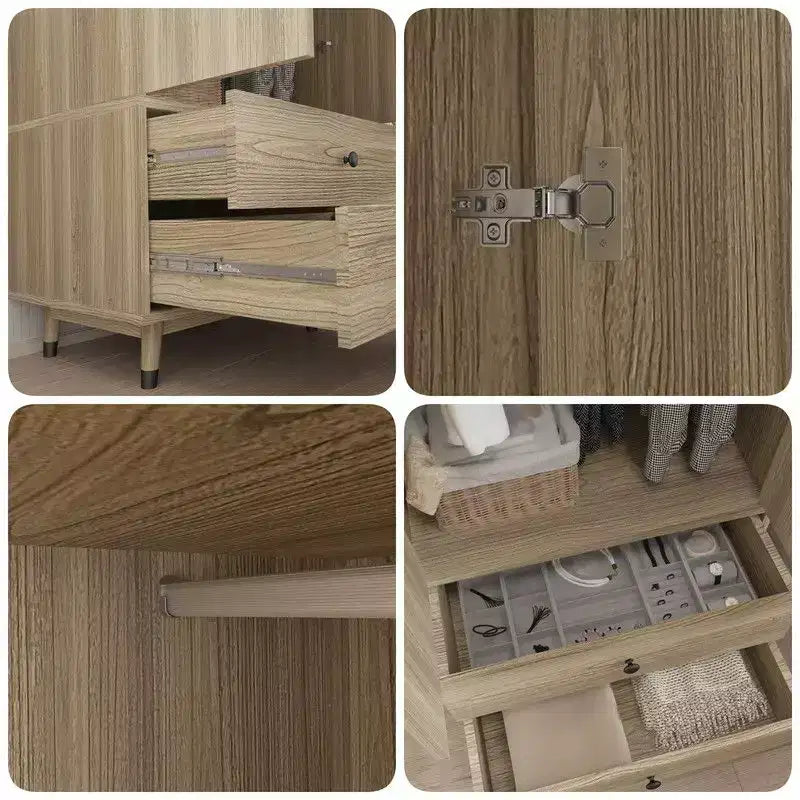 Armoire en chêne avec tiroirs