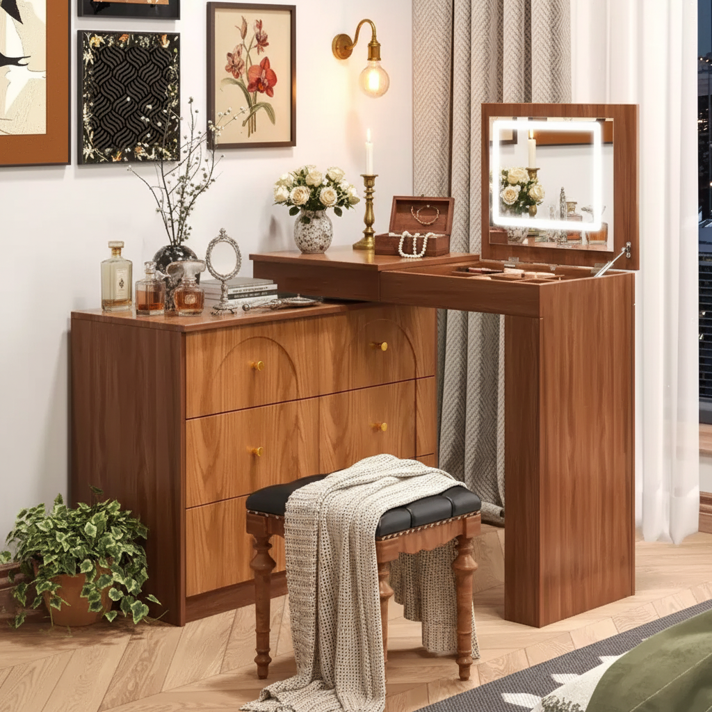 Coiffeuse convertible