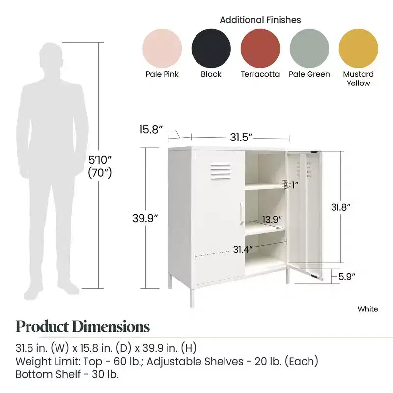 Armoire de rangement métallique