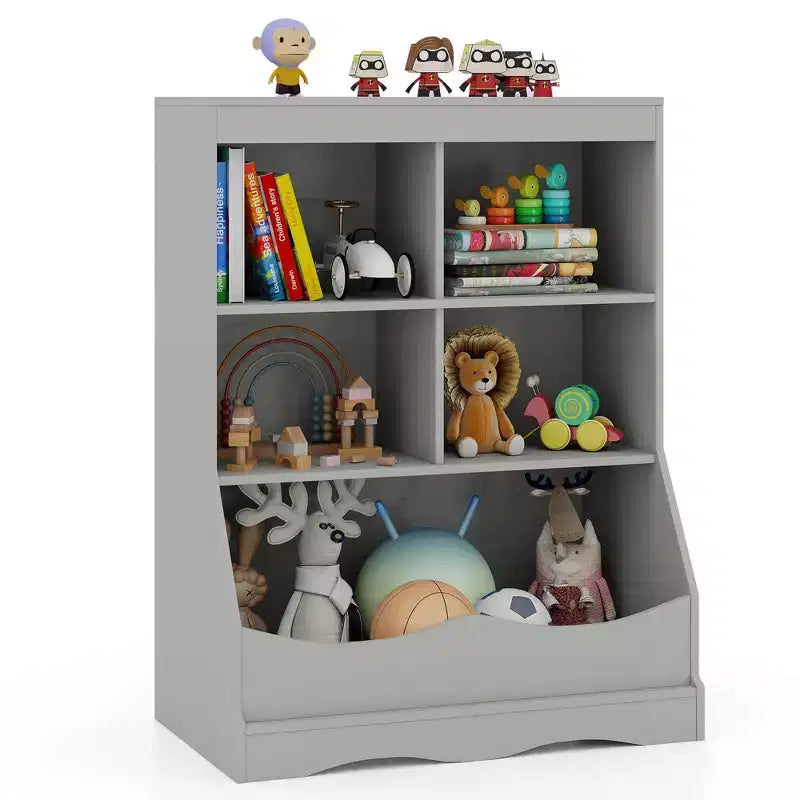 Bac de rangement multifonctionnel pour jouets et bibliothèque pour enfants