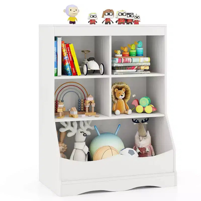 Bac de rangement multifonctionnel pour jouets et bibliothèque pour enfants