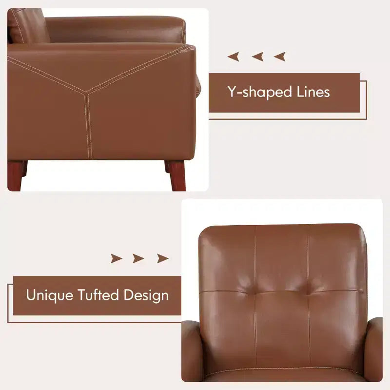 Fauteuil moderne en cuir PU